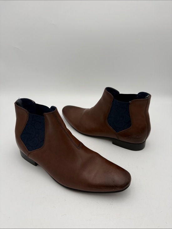 Ted baker Men\'s Brown Leather Chelsea Boots - Classic Formal Slip-On office main image 7